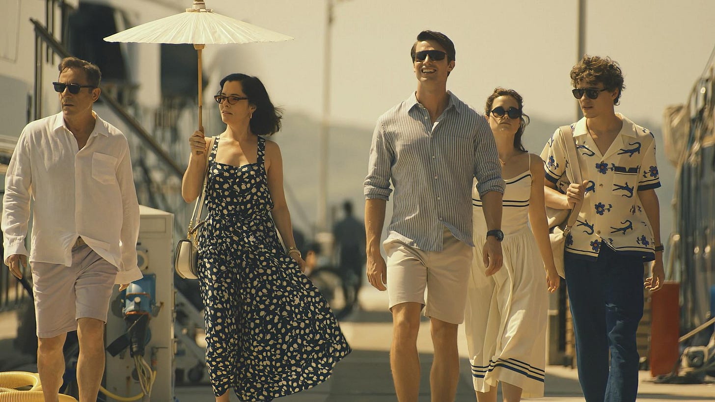 ratliff family yacht outfits and how they reflect the family dynamic  overall : r/TheWhiteLotusHBO