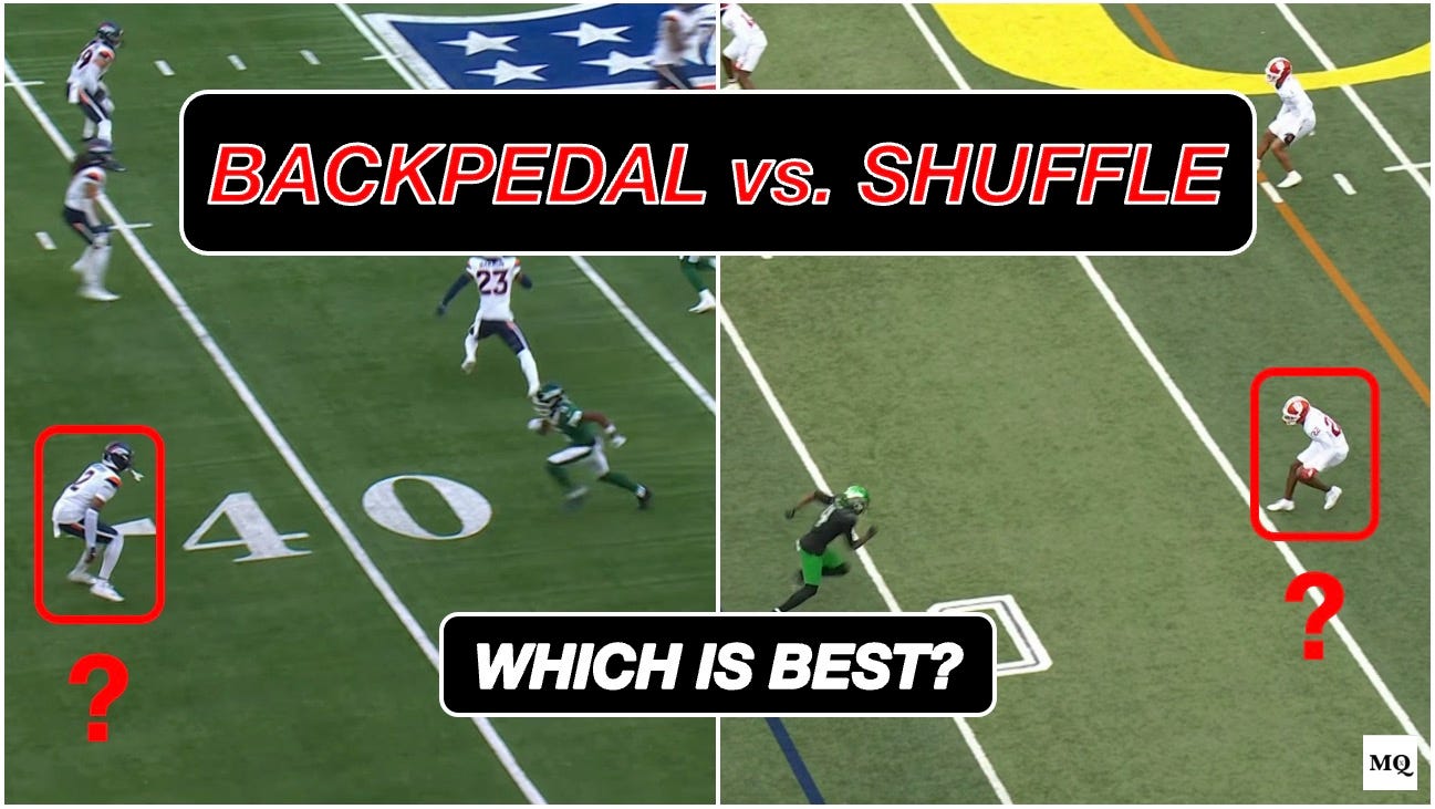 DB Technique: When to Backpedal vs. Shuffle