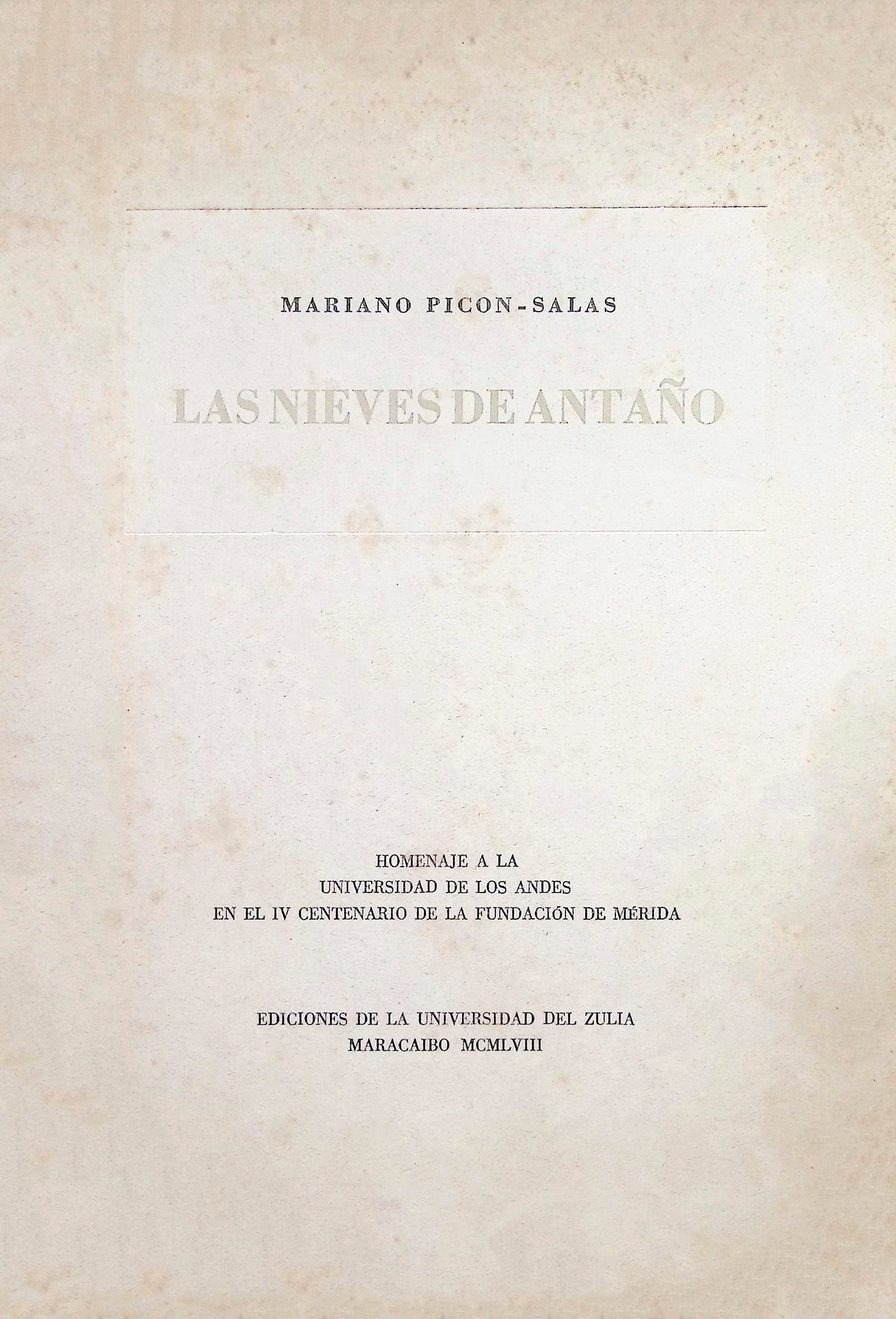 Las nieves de antaño: Pequeña añoranza de Mérida