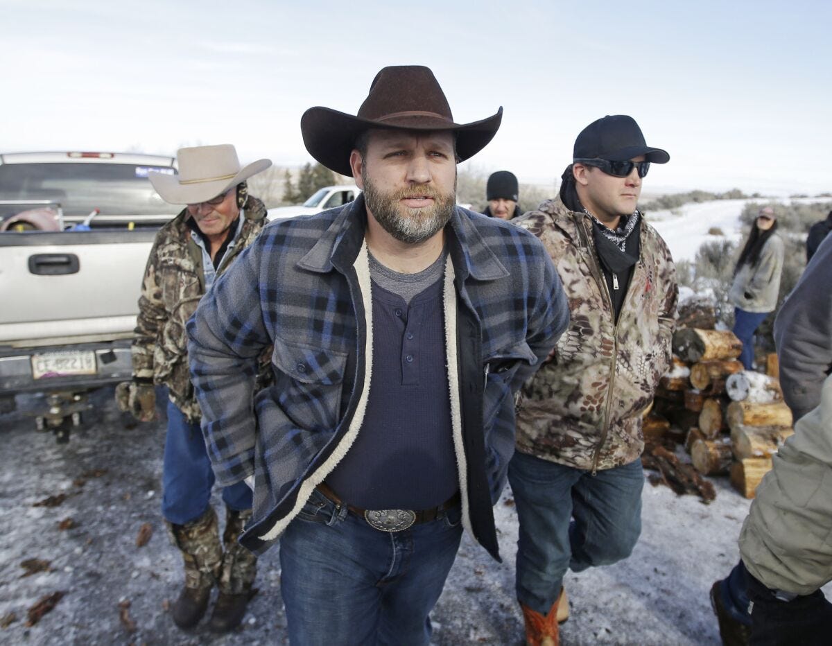 Far-right activist Ammon Bundy's rush to save an Idaho ranch ends without a standoff - Los Angeles Times Far-right activist Ammon Bundy's rush to save an Idaho ranch ends without a standoff - Los Angeles Times