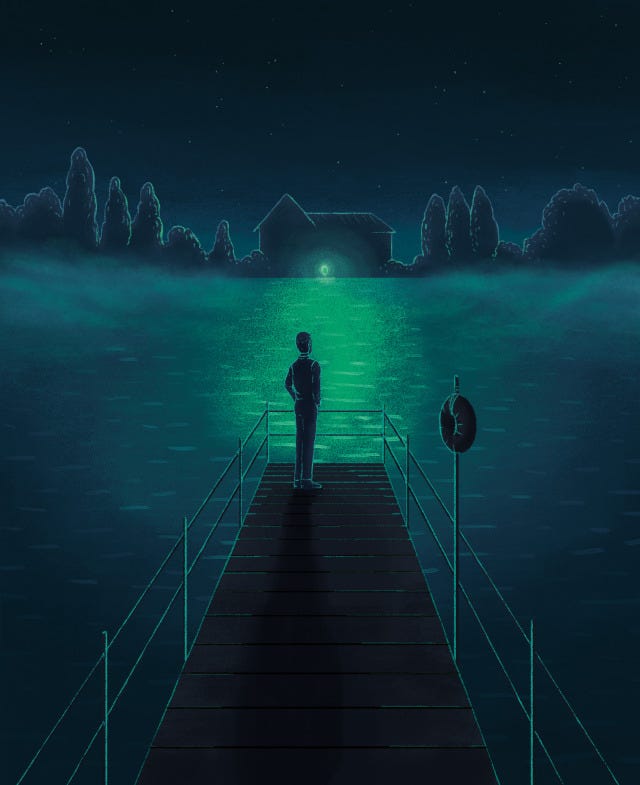Second up in my series of book based illustrations: ''The Great Gatsby'' by  F. Scott Fitzgerald. – @sennetrip on Tumblr