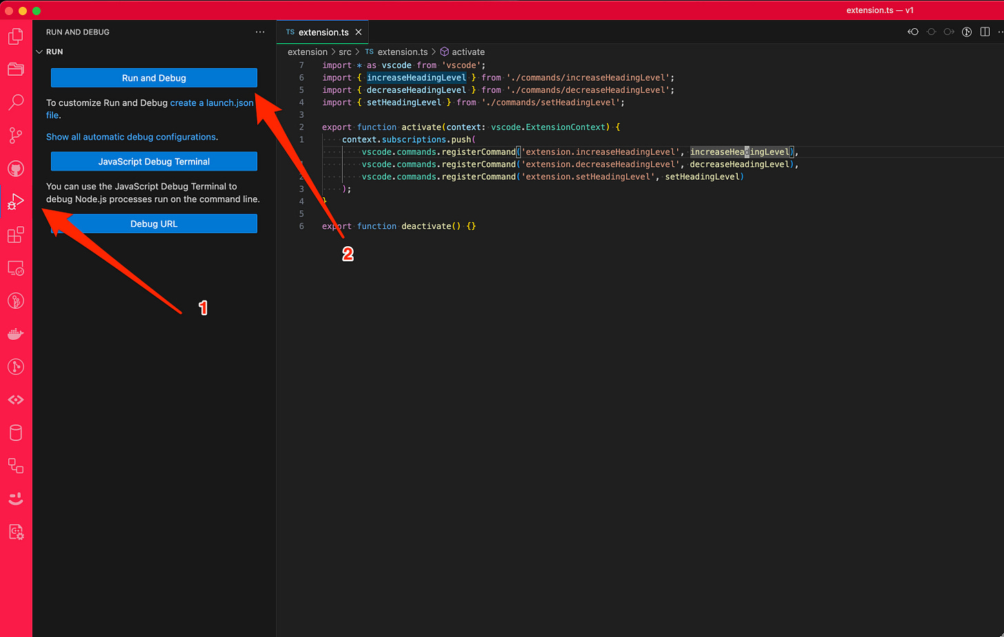 Run VSCode Extension