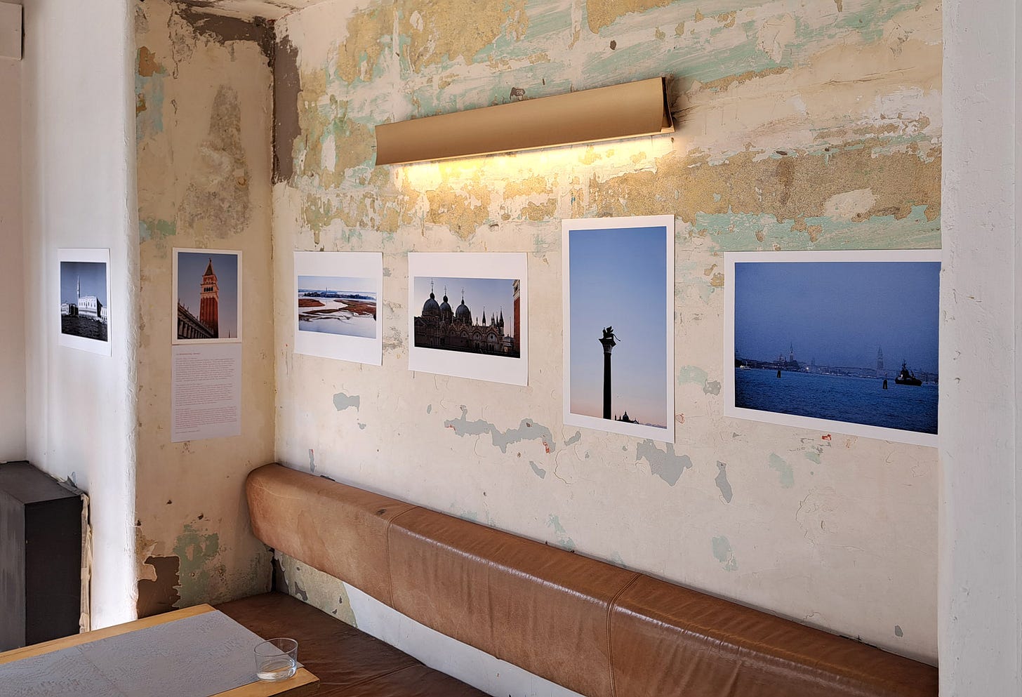 Prints from La Serenissima on display at Coral Coffee in Darlinghurst Sydney