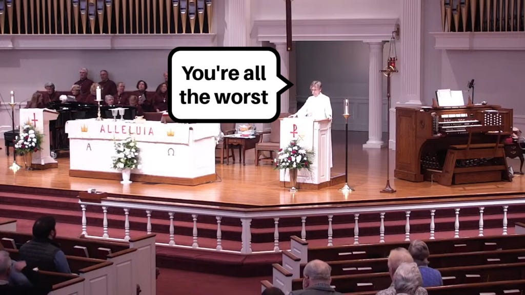 Angry Lutheran Deaconess Flames Her Church In Her Parting Sermon, Throwing Them Under The Bus