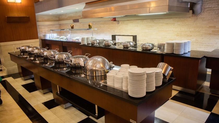 Kolin Hotel buffet from hotel website.