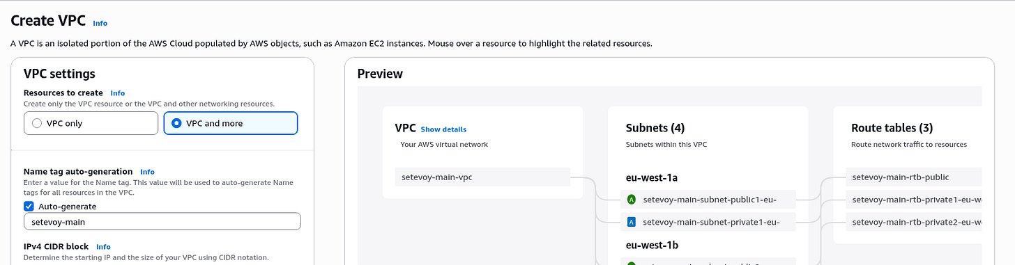 AWS: basic infrastructure setup for WordPress