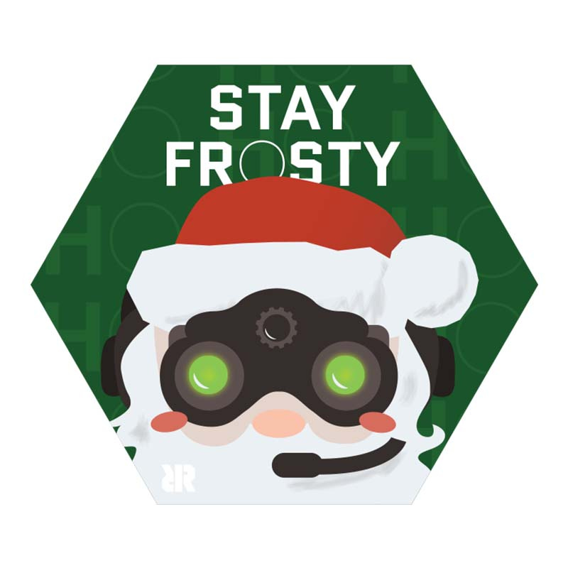 Limited Edition "Stay Frosty" Holiday Sticker - RECON Rings