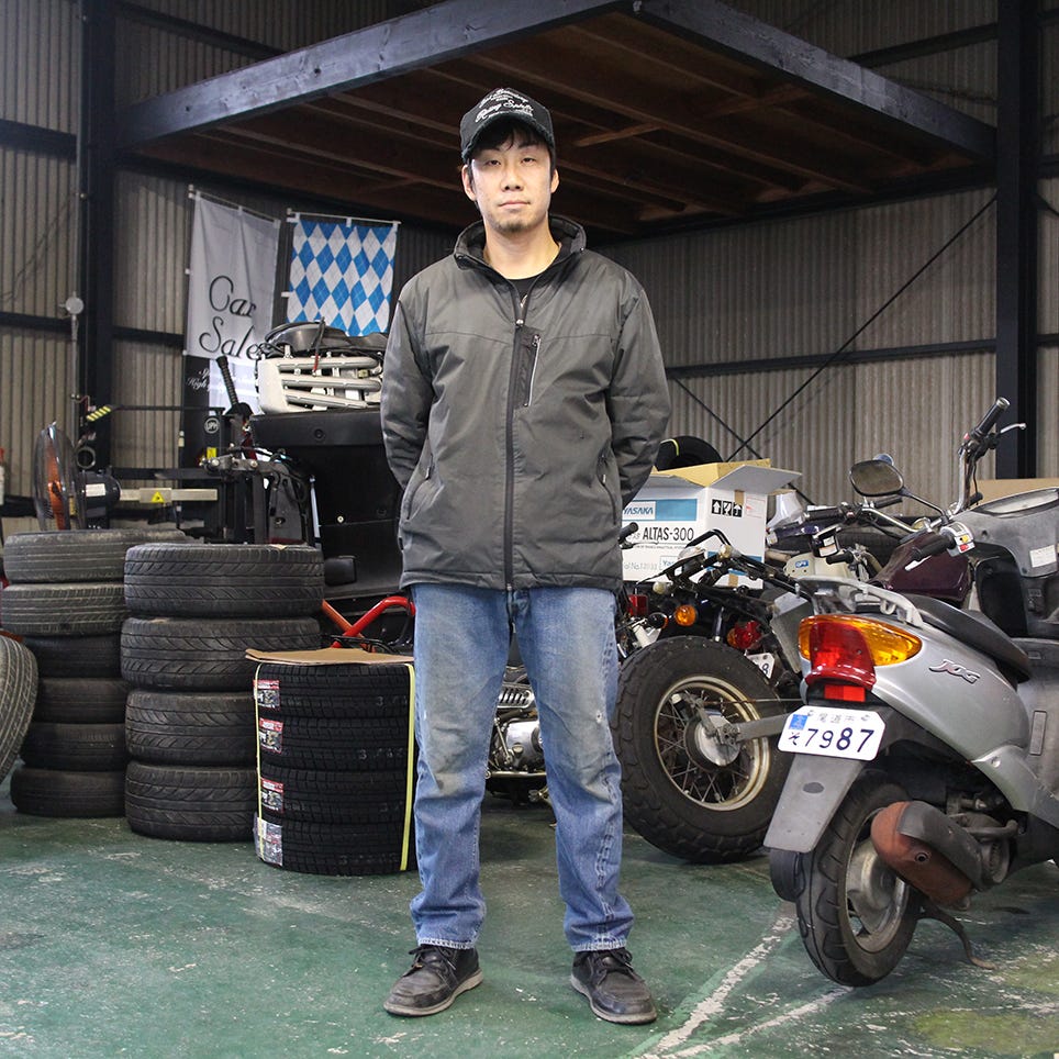 自動車整備士。「働くことは格好良い」。