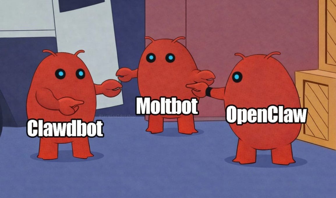 Clawdbot x Moltbot x OpenClaw meme Clawdbot x Moltbot x OpenClaw meme