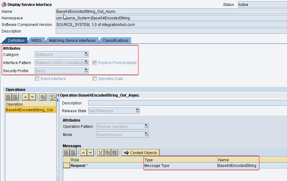 Outbound Service Interface for base64 decode scenario in SAP PI ESR. Outbound Service Interface for base64 decode scenario in SAP PI ESR.