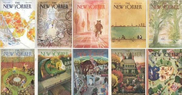 La plus grande collection de Une "vélo" du New Yorker