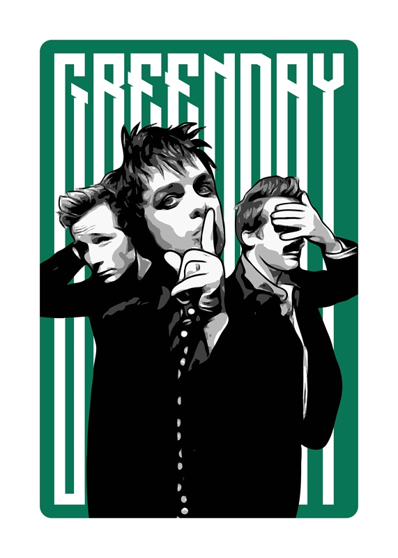 Groupe de rock Green Day affiches et impressions par Ilham Dwi Saputra -  Printler