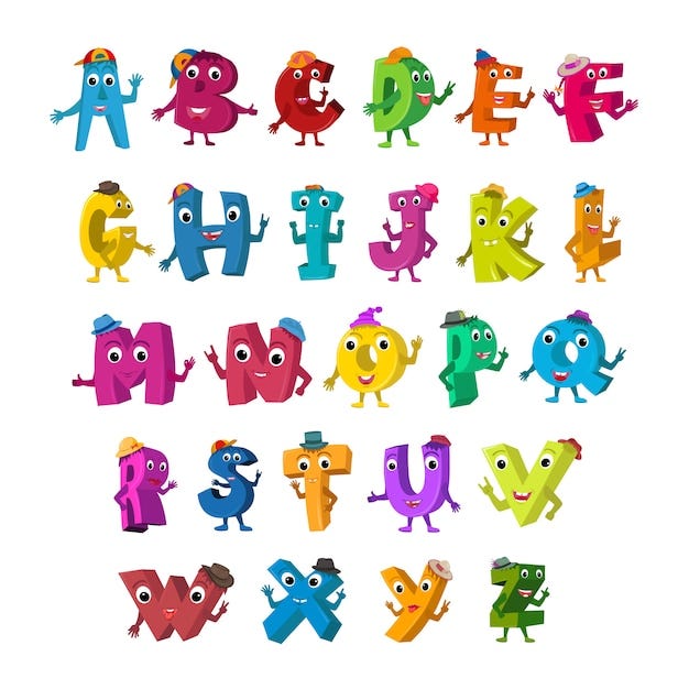 Funny Alphabet Images - Free Download on Freepik