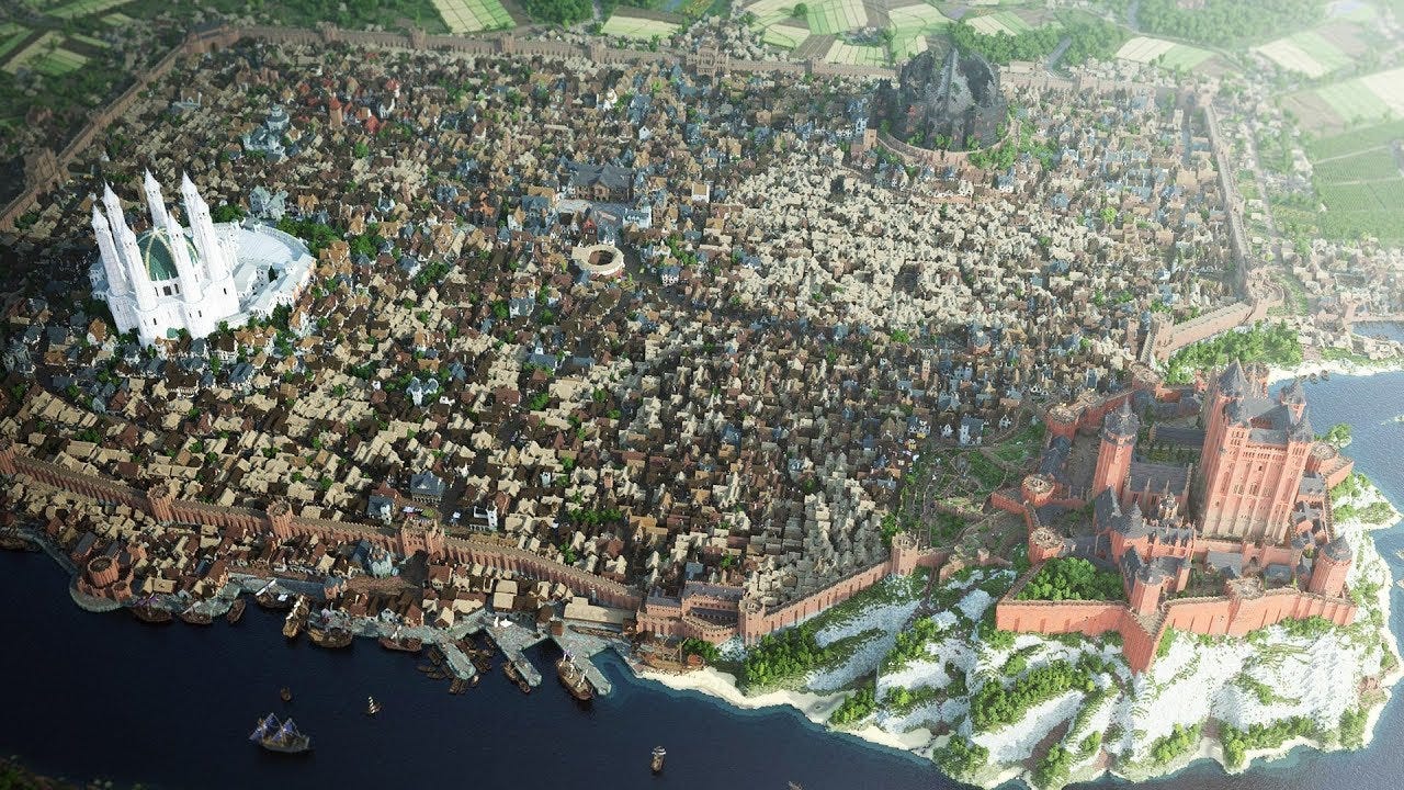 GAME OF THRONES in Minecraft | Kings Landing Download | Cinematic - YouTube