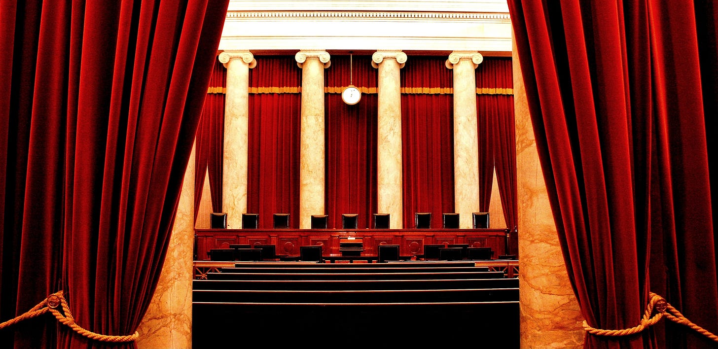 Interior of the US Supreme Court (Photo by Phil Roeder / Flickr / via Wikipedia)