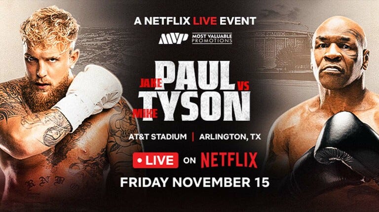 Jake Paul vs Mike Tyson: Date, Time, Ticket Prices, & How To Watch the  Fight on Netflix