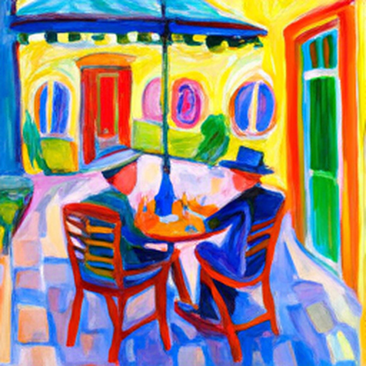 Conversation Starters — painterly scene, French with Amélie Conversation Starters — painterly scene, French with Amélie