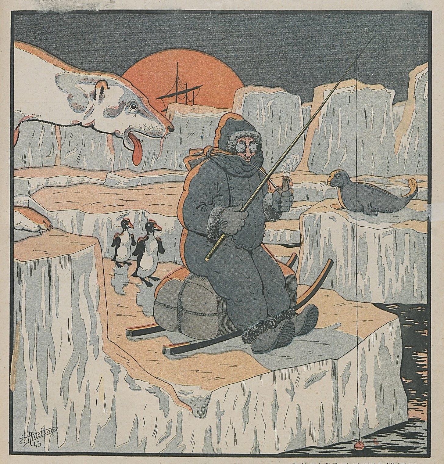 A caricature of Charcot in Le Sourire, 5 March 1910 (© Gallica [link] https://histoirebnf.hypotheses.org/11351