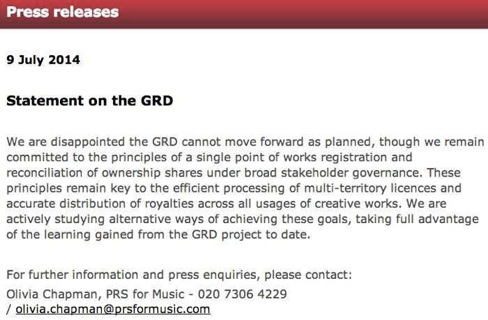 Global Repertoire Database Declared a Global Failure... - Digital Music News