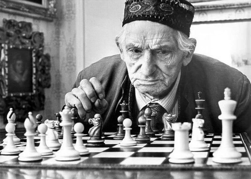 May be an image of 1 person and chess