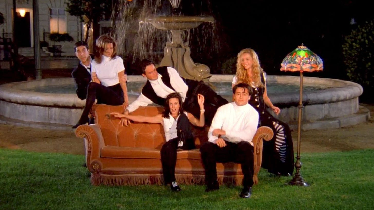Friends opening credits: How the cast ended up in the fountain
