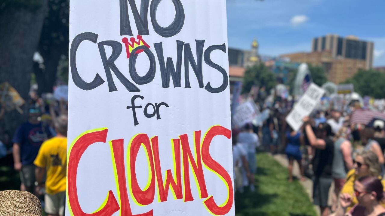 No Kings protest at Mill Creek Park