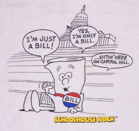 🎶 “I'm just a bill… yes, I'm only a bill… sittin' here on Capitol Hill…” 🎶 Remember Schoolhouse Rock? Apparently President Trump missed this episode. Here are the Cliffnotes of the episode: