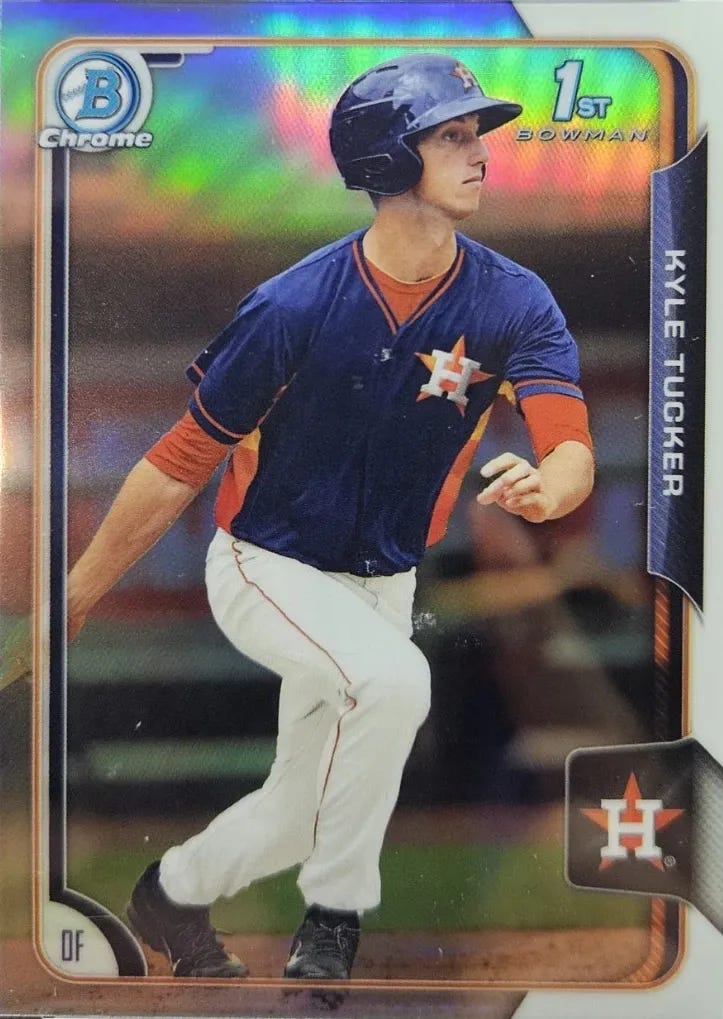 2015 Bowman Draft #75 Kyle Tucker Chrome Refractor 2015 Bowman Draft #75 Kyle Tucker Chrome Refractor