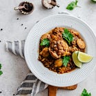 one pan chicken + lentils + veggies 