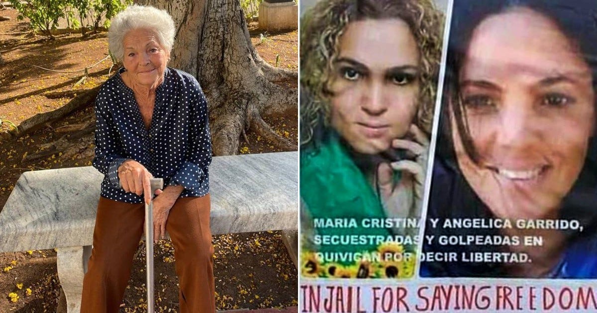 La madre de las hermanas Angélica y María Cristina Garrido Rodríguez © Cortesía CiberCuba - Facebook / Luis Rodríguez Pérez La madre de las hermanas Angélica y María Cristina Garrido Rodríguez © Cortesía CiberCuba - Facebook / Luis Rodríguez Pérez