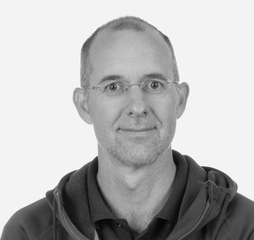 Black and white portrait photo of Craig Anderson Black and white portrait photo of Craig Anderson