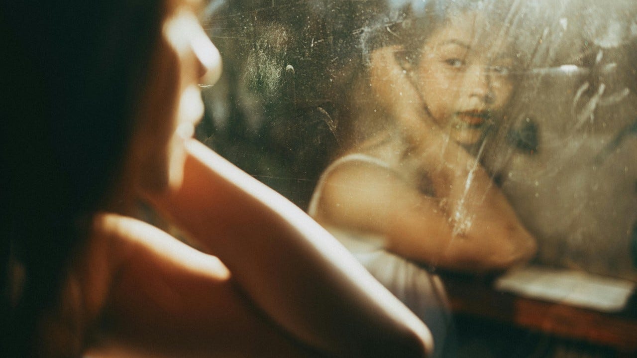 The mirror shows you. Just not exactly you.
