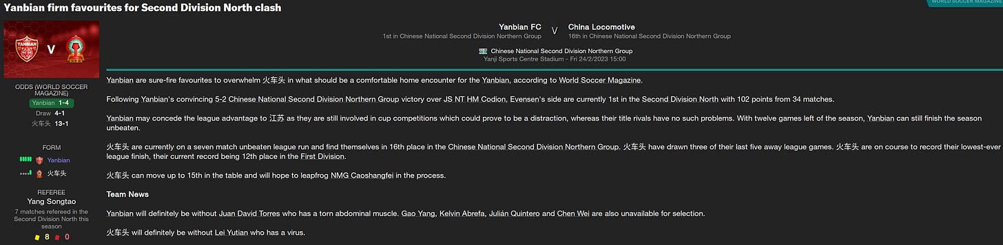 Football Manager 2023 Match Preview