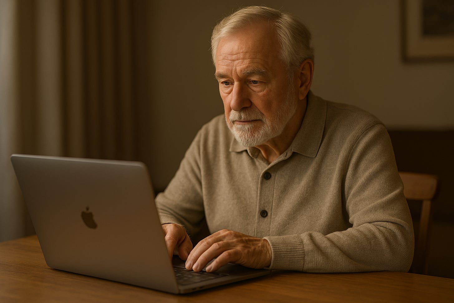 old man using a laptop old man using a laptop