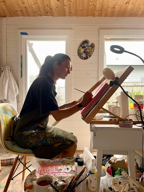 artist in studio