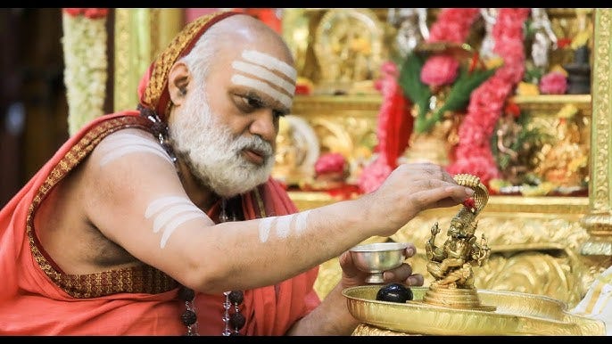 Special Puja to Sri Narasimha Swami at Gurunivas, Narasimhavana, Sringeri,  on Narasimha Jayanti