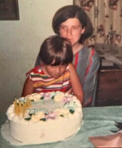 Barbara and V as kids