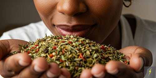 AMP⚡️ Italian herb mix homemade made with herbs basil oregano thyme rosemary peppercorn red chili