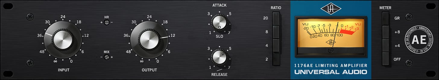 The Universal Audio 1176AE Limiting Amplifier The Universal Audio 1176AE Limiting Amplifier