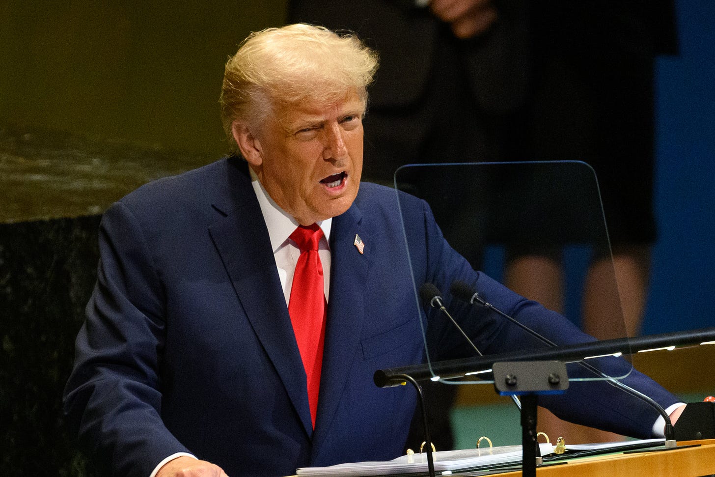 President Donald Trump calls climate change the ‘greatest con job ever perpetrated on the world’ in his wide-ranging address to the UN General Assembly on Tuesday.