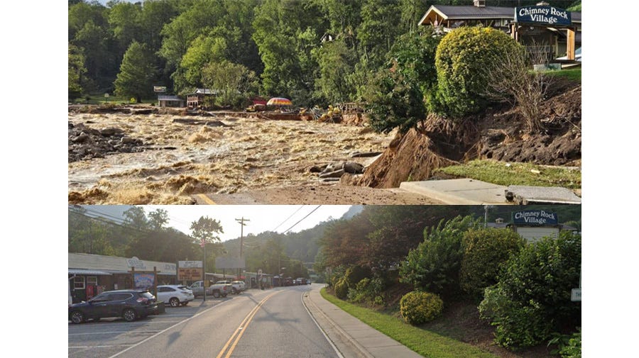 Helene: Chimney Rock village wiped out in North Carolina mountains due to  damage