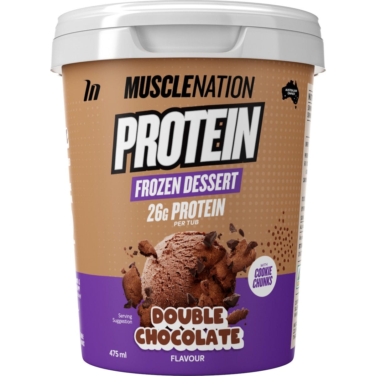 Muscle Nation Protein  Frozen Dessert Double Chocolate