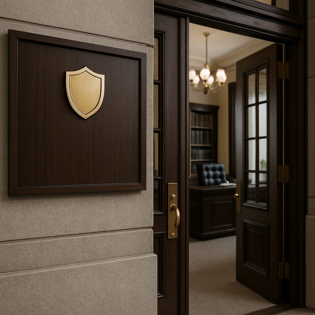 A plush asset management office