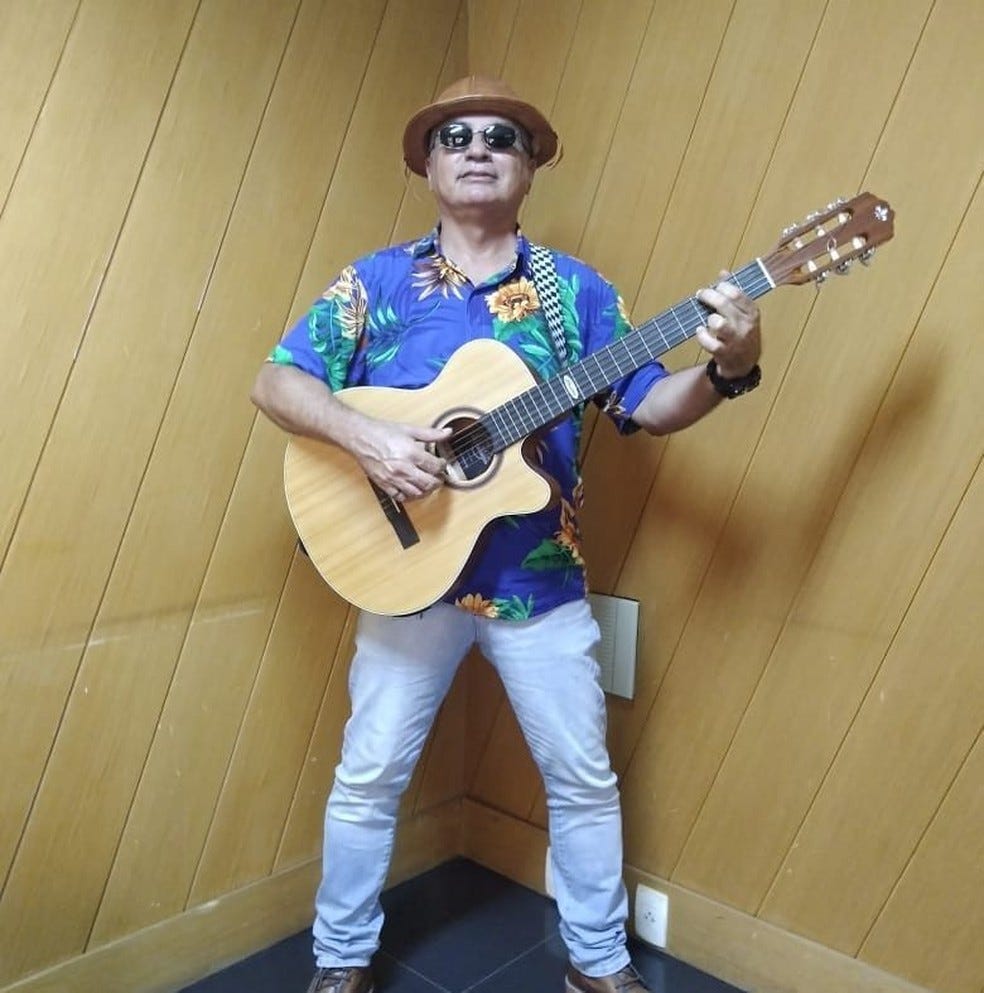 Músico Gera Brito morre em Campina Grande. — Foto: Foto: Reprodução/Facebook/Gera Brito