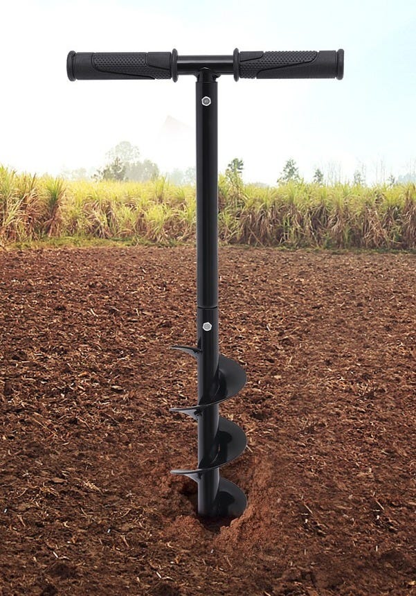 Planting Tool For Trees BRICZUNA Hand Post Hole Digger - T-Shaped Garden  Auger For Planting & Cultivating T-shaped Digger