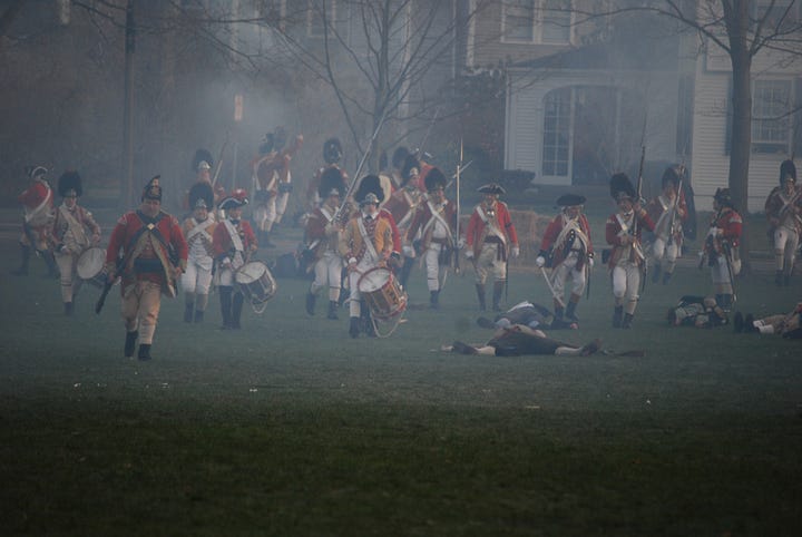 Re-enactment of the Battle of Lexington