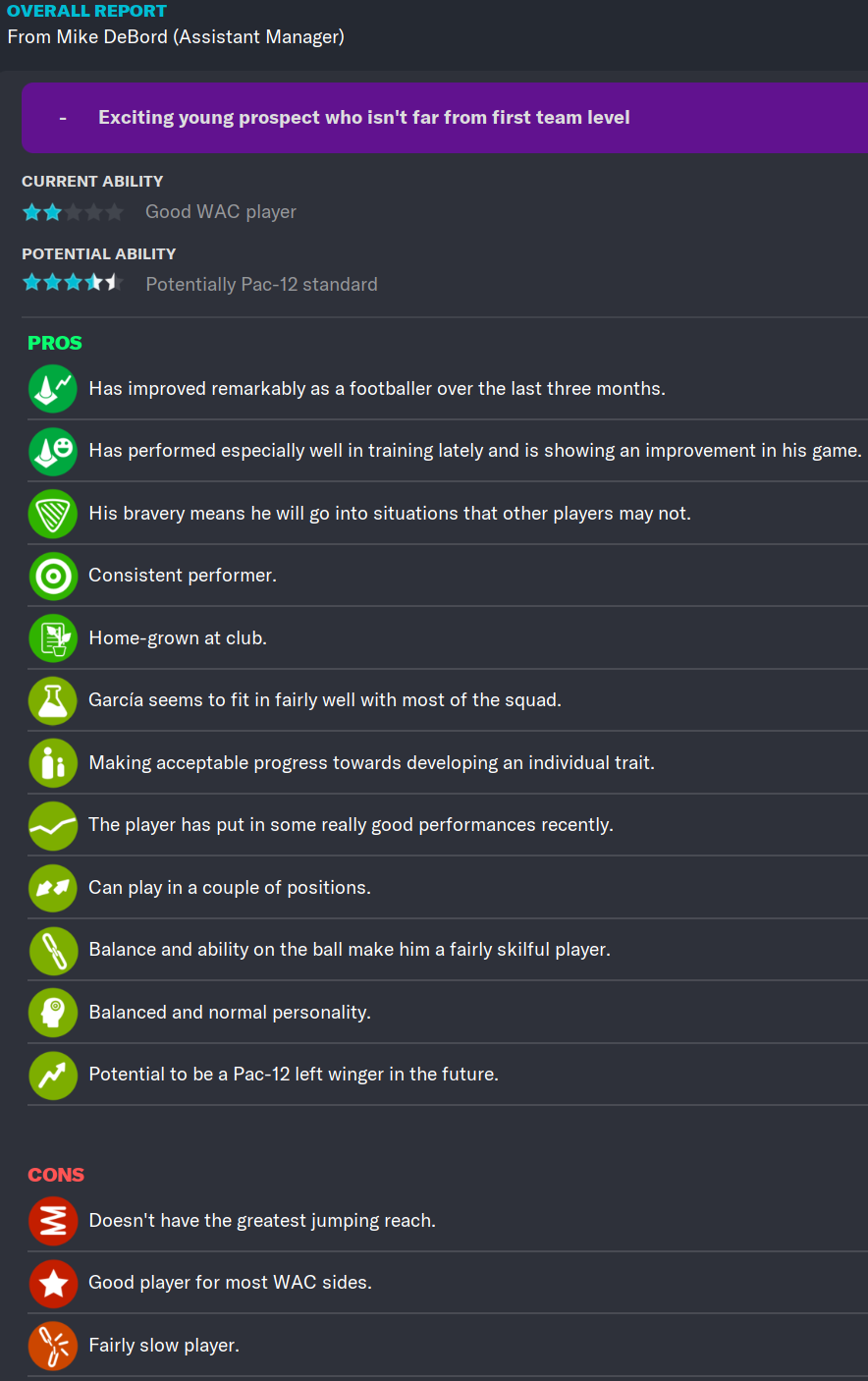 Football Manager 2023 Jorge Alberto Garcia