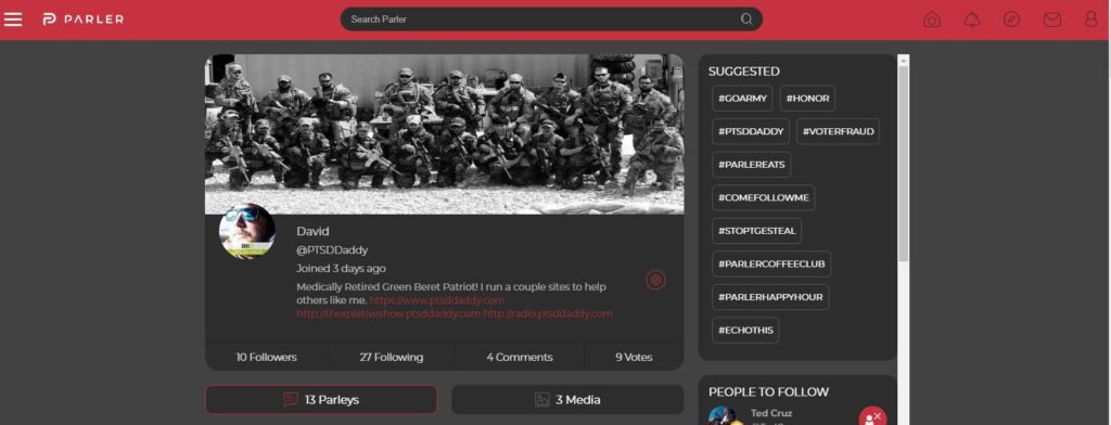 PTSDDaddy on Parler PTSDDaddy on Parler