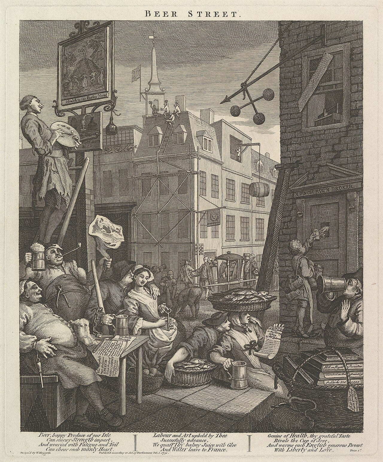 Beer Street by Hogarth Beer Street by Hogarth