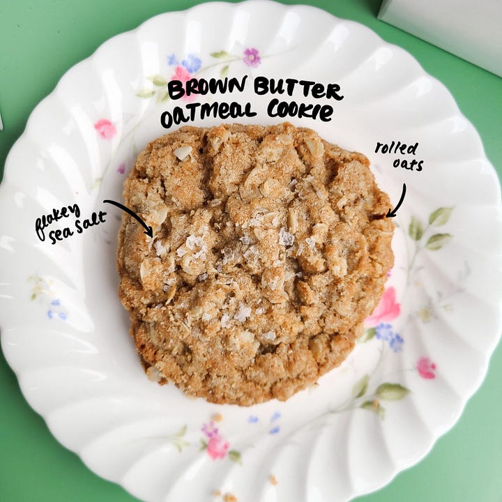 Wheatberry Bakeshop Brown Butter Oatmeal Cookie